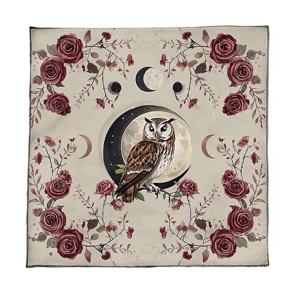 Tarotdug Multifunktionel Spådomsdug 50x50/60x60/75x75cm Brætspilsmåtte Kortunderlag Dug Kortunderlag 60x60cm[HK]