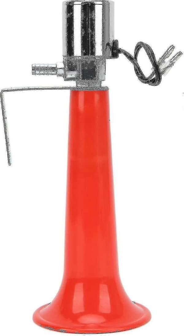 2024 Universal tyrkisk fløytehorn, 12v 24v lufthorn for lastebiler 180db rødt horn formål 12v/24v Cara[HK]