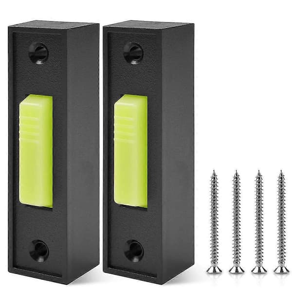 2 stk Universal Garasjeportåpner Bryter 41a4166 Belyst Veggmontert Trykknapp Svart Finish Med