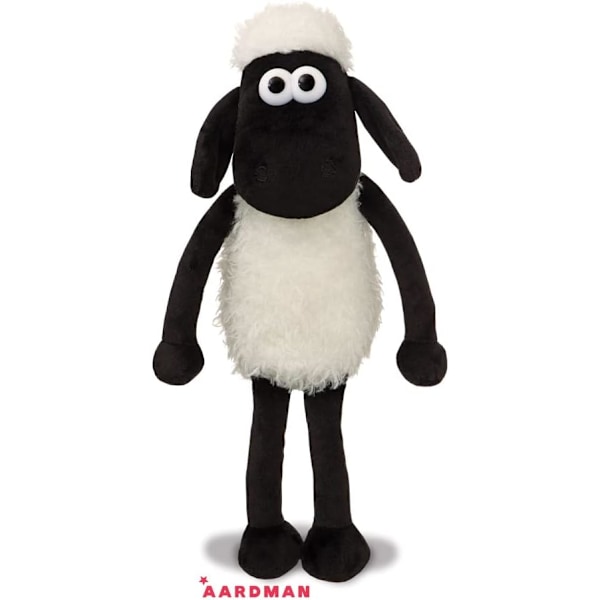 Shaun the Sheep Plyschdjur, Svart och Vit, Lämplig för Både Vuxna och Barn 80 cm