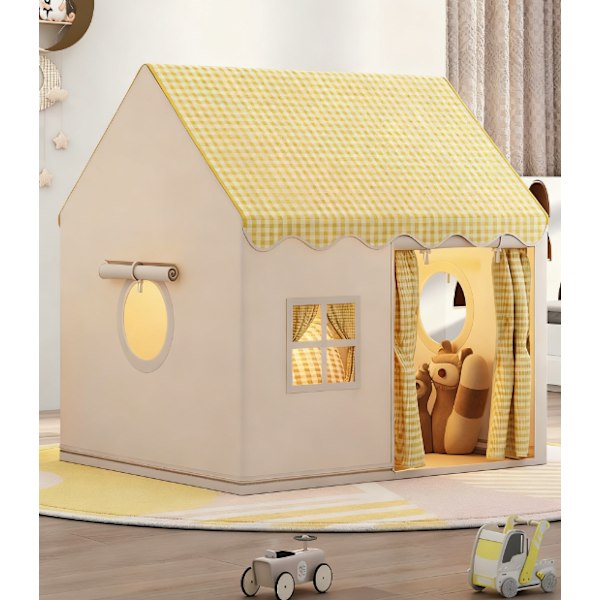 Lektält för barn inomhus – Sängtält & lekhus med fönster, Prinssessatält för barnrum [BT]