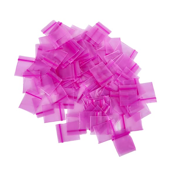 100 stk. Plastemballasjeposer Ziplock Pilleemballasjeposer Ne{BT}