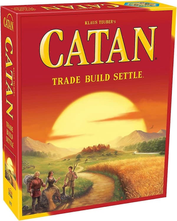 Catan brætspil (grundspil) | Familiebrætspil | Brætspil for voksne og familie | Eventyrbrætspil | Alder 10+ | for 3 til 4 spillere |-FA-