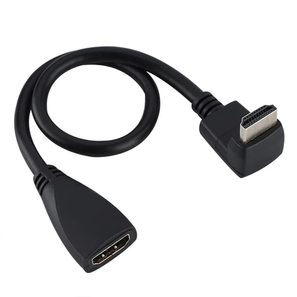 Høykvalitets Full HD 1080p HDMI-kabel HDMI hann til hunn (90° vinkel)