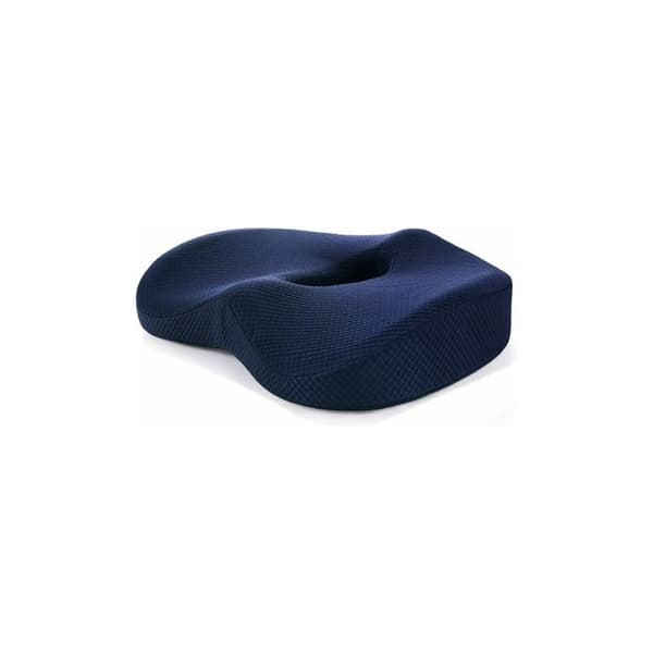 Sett med memory foam, ortopedisk for hemoroider, bil halebeinskpute, for hjemmet, kontoret, gamer, på rullestol, korsryggstøtte, sittepute, sykebok