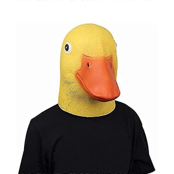 Ankmask Halloween Dyre Deluxe Maske Latex Tema Gul Med Maske (FMY)