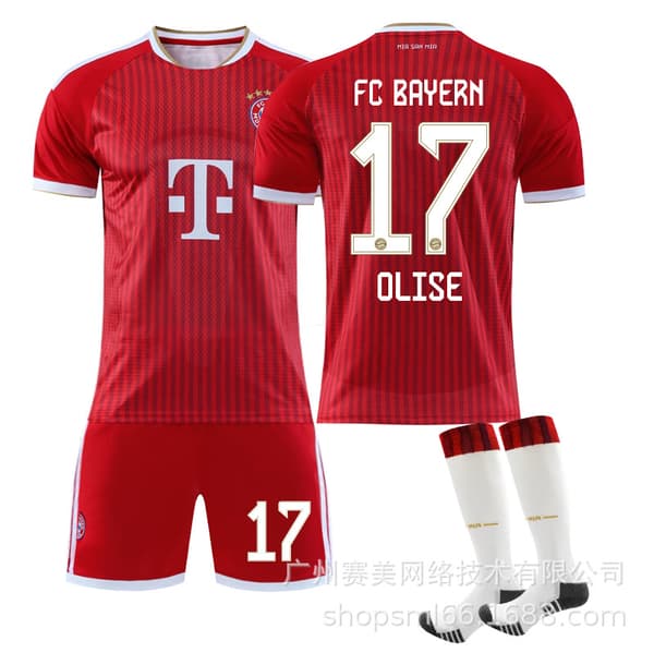 2026-2027 Bayern München Fotballdrakt for barn og voksne Nr. 17 Olise