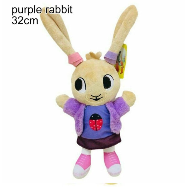 15-37 cm Bing plyschleksak Bunny Kanindocka 32CMPURPLE KANIN 32cm