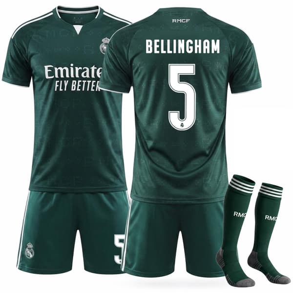 26-27 Real Madrid Udebane Børn Voksen Fodboldtrøje Nr. 5 Bellingham