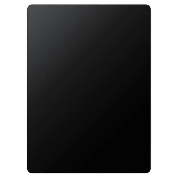 Magnetisk krittavle for kjøleskap oppslagstavler kjøkken gjenbrukbare whiteboardmagneter 40.00X30.00X0.10CM 1-pakning Black-FM-