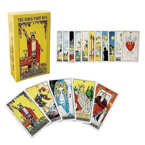 Vintage Rider-Waite Tarot-kortstokk av Arthur Edward Waite 78 kort Spill