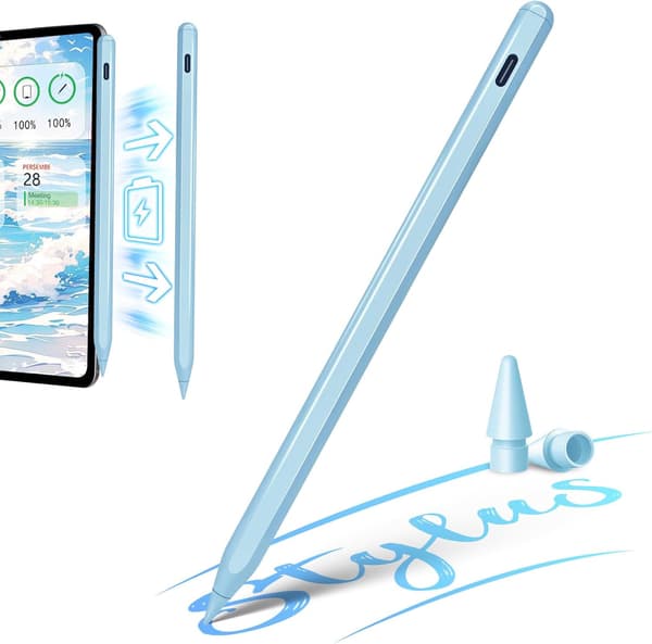 2025 Seneste Model Stylus Pen til iPad A16, Apple Pencil A16 Kompatibel med iPad 11.-6., iPad Pro M4 13/12.9/11, iPad Air M3/M2, iPad mi