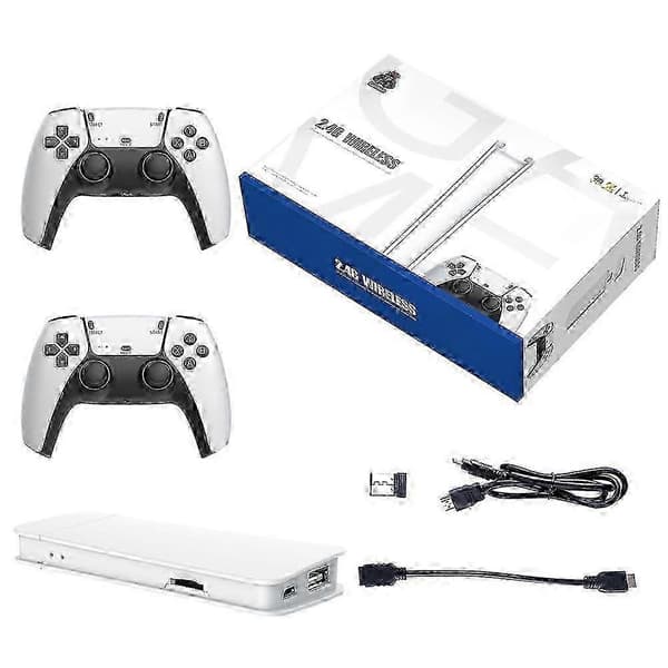 2025 NY 40000+ 4K HDMI TV Videospillpinne Retro Spillkonsoll med 2 Trådløse Håndkontroller[HK]