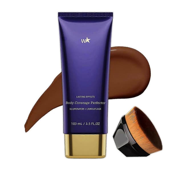 Kroppsdekning Perfector Vanntett Ben- og Kroppssminke - Tatoveringsdekkende Sminke 3,5 Fl.oz Farge 07 Med Børste