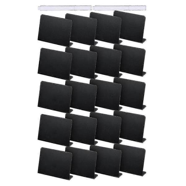 20 stk. 10 x 7,5 cm Mini Tavle Bord Telt Skilt Tavle Buffet Etiketter Matetikett For Festbord