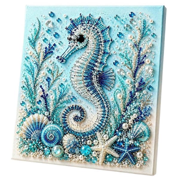 Ocean Tema Perlekunst DIY Sæt Perle Dot Art Sæt til Voksne Begyndere DIY Havliv Diamant-Kunst Sæt til Boligindretning