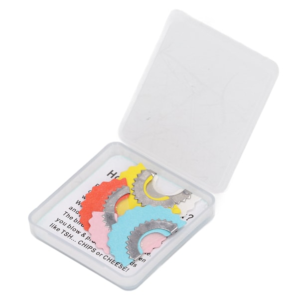 5 stk Fuglefløyte Tungevissling Bærbar Morsom 5 Farger Triks Spill Metall Kvitrende Støymaker Leksaker