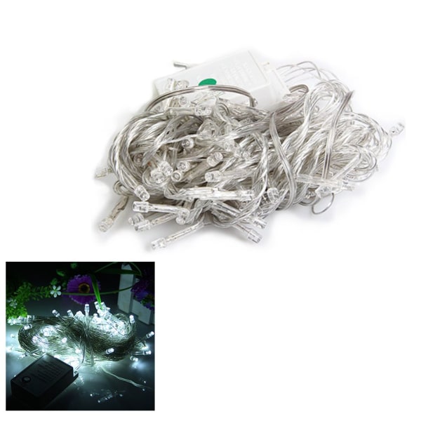 10m 100 Led Christmas Decor Outdoor String Light With Power Plug White