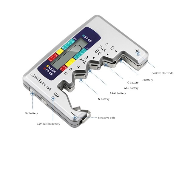 Kop C D N 9v a 1 5v Battery Power Measuring Instrument As The Picture Fyndiq