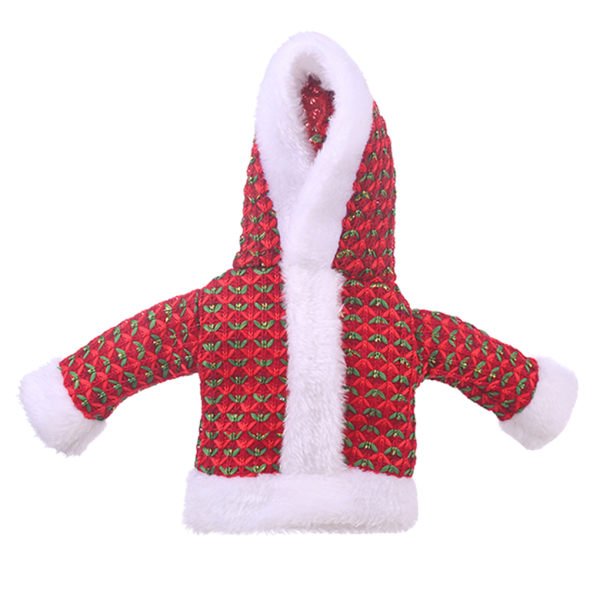 Christmas Hooded Clothes Wine Bottle Cover Home Table Decoration No.1