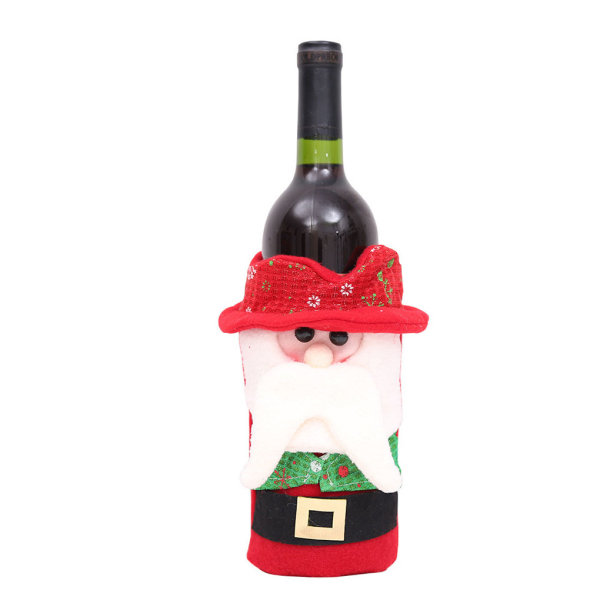 Christmas Wine Bottle Cover Cartoon Table Decoration Bag No.1