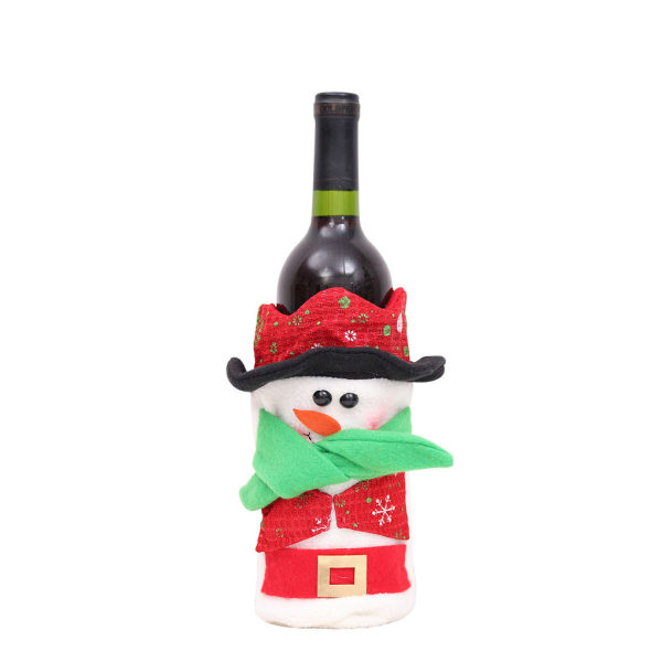 Christmas Wine Bottle Cover Cartoon Table Decoration Bag No.2