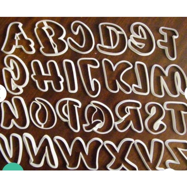 MakeIT Letter: L, Alphabet Cookie Cutters, Shoose Letter,several Sizes Multicolor M