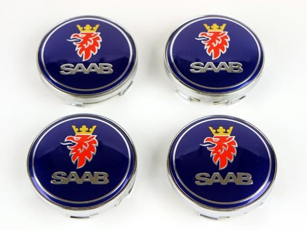 Saab01 - 60MM 4-pack Centrumkåpor Saab