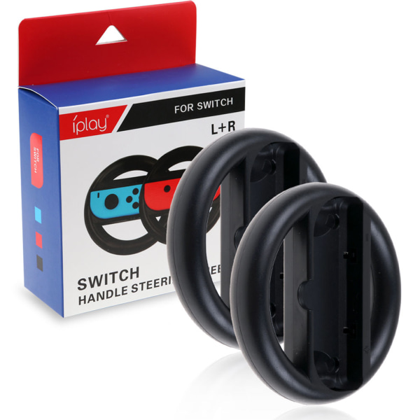 Tech of sweden Sort Joy-con Wheel 2stk Til Nintendo Switch Black One Size