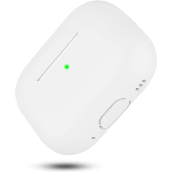 Tech of sweden Hvidt Airpods Pro 2 Silikone Cover White One Size