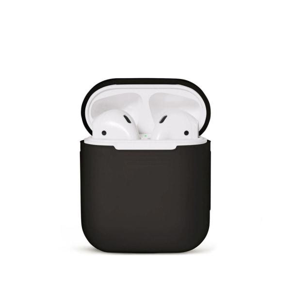Tech of sweden Silikone Cover Case Til Apple Airpods / 2 - Sort Black One Size
