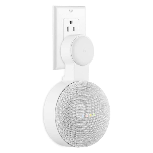 Tech of sweden Vægbeslag / Bøjle Til Google Nest Mini White One Size