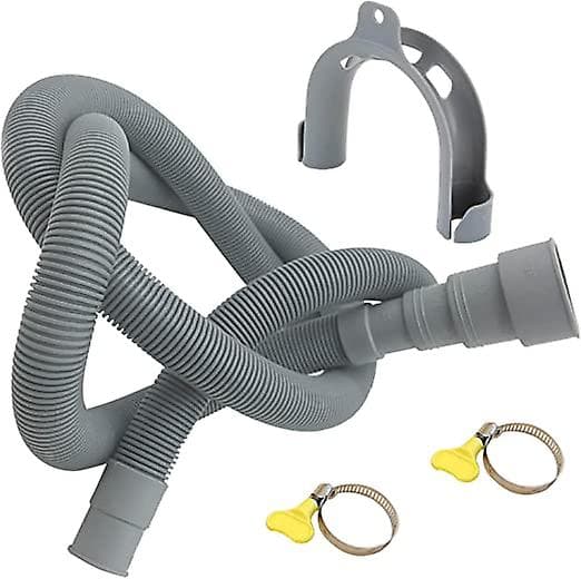 3m vaskemaskin slange, avløpsslange erstatning avløpsslange sett med 20mm 24mm 30mm 38mm trimming grensesnitt