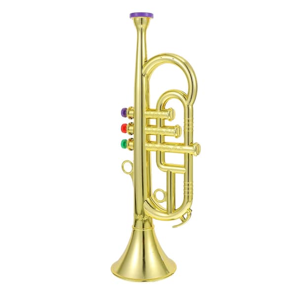 Barne-Trompet Leke, Trompetmodell Leke, Musikkgaver, Gyllen Mini Saksofon Instrument