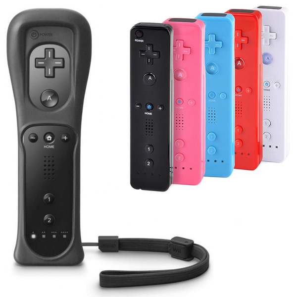 No name Wii Control Med Motion Plus / Håndkontrol Til Nintendo Pink
