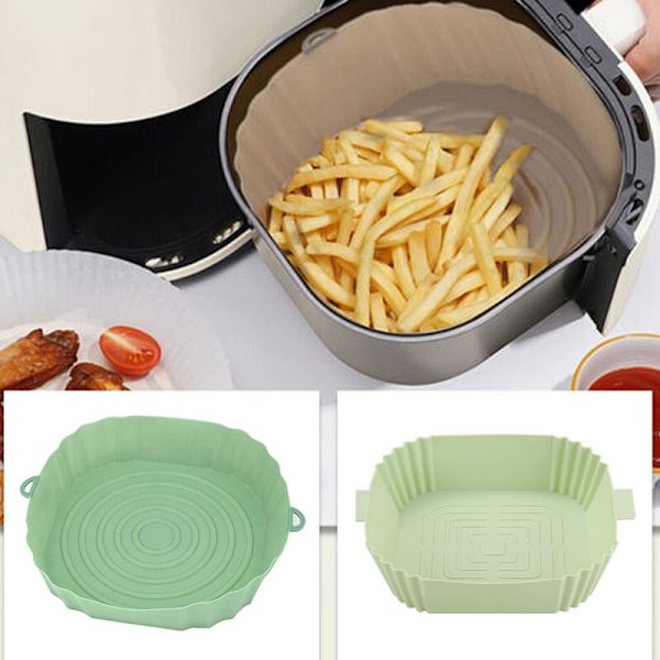 No name Airfryer Silikoneform - Kurv Til Turquoise Tunn (33g)