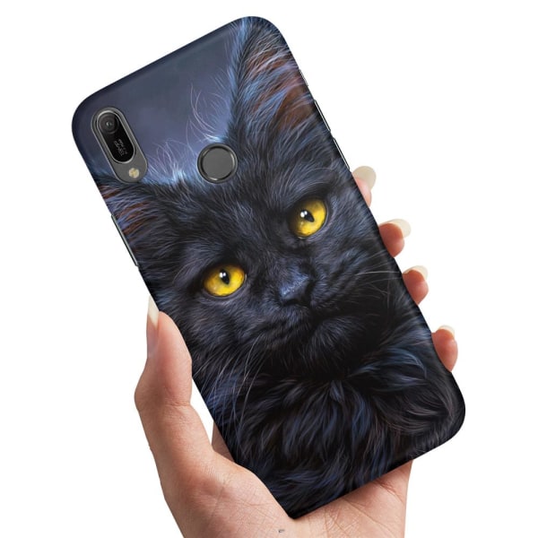 No name Huawei P20 Lite - Cover Black Cat