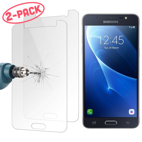 No name 2-pack - Samsung Galaxy J5 (2016) Skærmbeskytter I Hærdet Glas Transparent