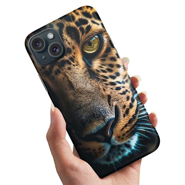iPhone 15 - Deksel/Mobildeksel Leopard