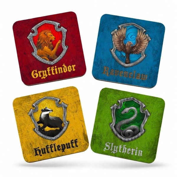 4-Kpl - Lasinaluset Harry Potter - Lasinaluset Juomalaseille