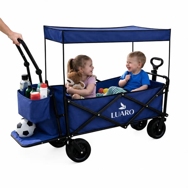 Sammenleggbar transportvogn 120 L - Tralle maks. 120 kg