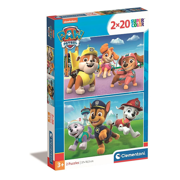 Paw Patrol Lekplats 2x20 Bitars Pussel