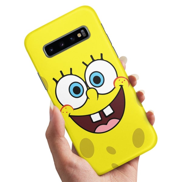 No name Samsung Galaxy S10 Plus - Cover / Mobilcover Sponge Bob