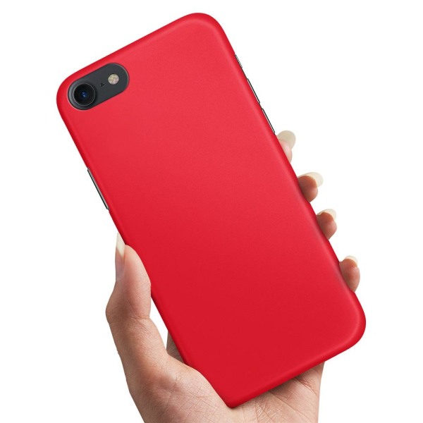 No name Iphone 5 / 5s Se - Cover Mobilcover Rød Red