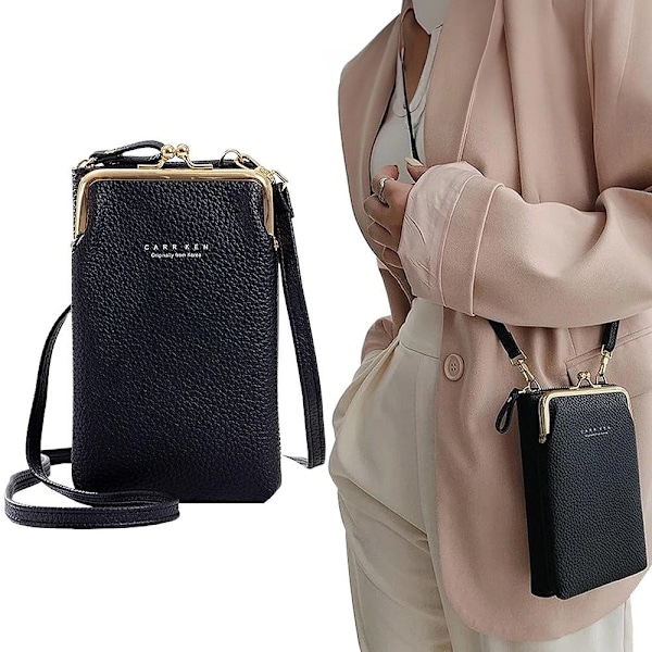 Mobilväska Med Axelrem - Handväska Svart