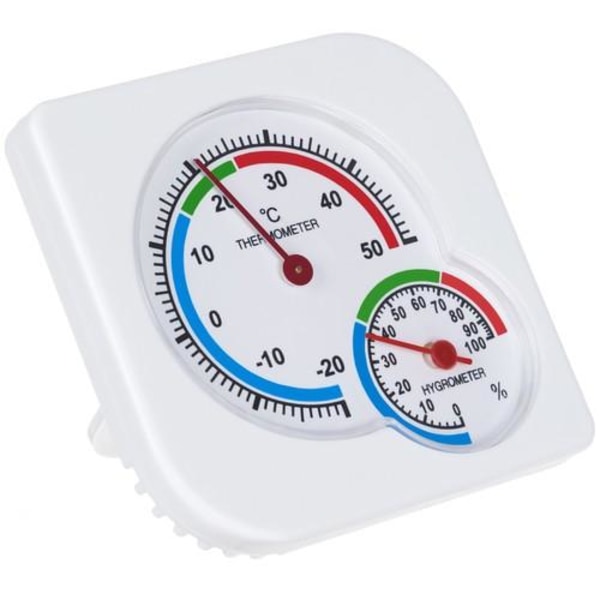 No name Hygrometer / Termometer - Måler Fugt Og Temperatur White
