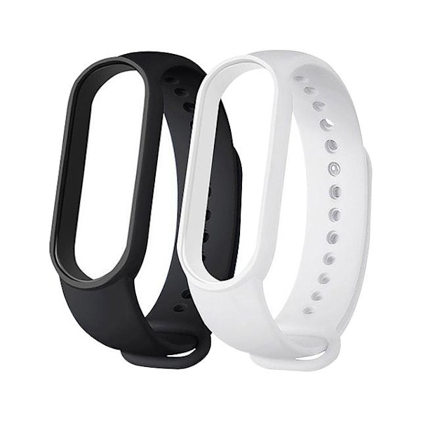 No name 2-pak - Xiaomi Mi Band 5/6 Armbånd I Silikone Multicolor