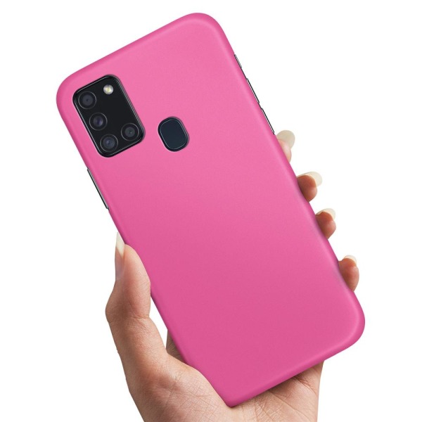 No name Samsung Galaxy A21s - Cover / Mobilcover Pink