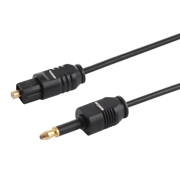 No name 1 M Digitalt Optisk Lydkabel Til 3,5 Mm Aux / Toslink-kabel Black