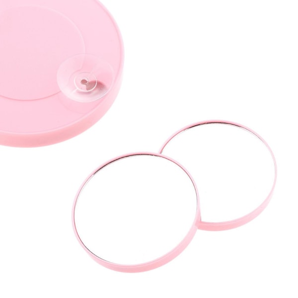 No name Makeup Spejl Med Forstørrelse Forstørrelsesspejl - Pink 10x (rosa)